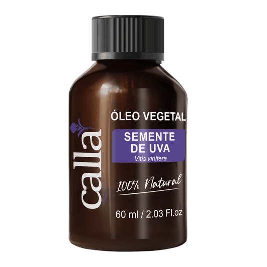 Óleo Vegetal - Semente de Uva - 60ml - Calla Cosméticos